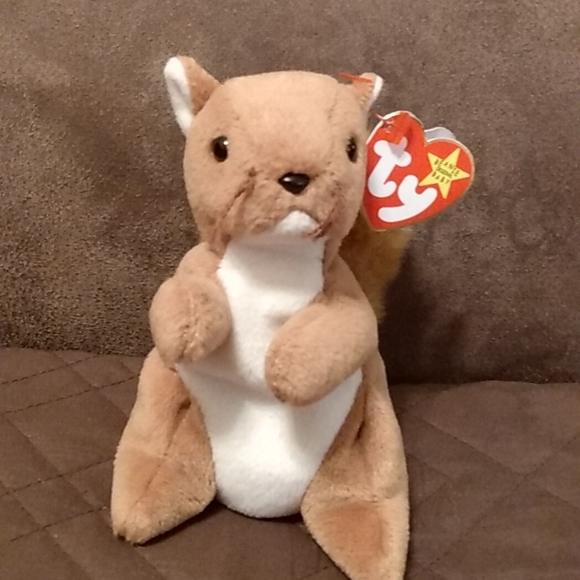 Ty Other - RARE! Nuts the squirrel retired beanie baby in Mint condition